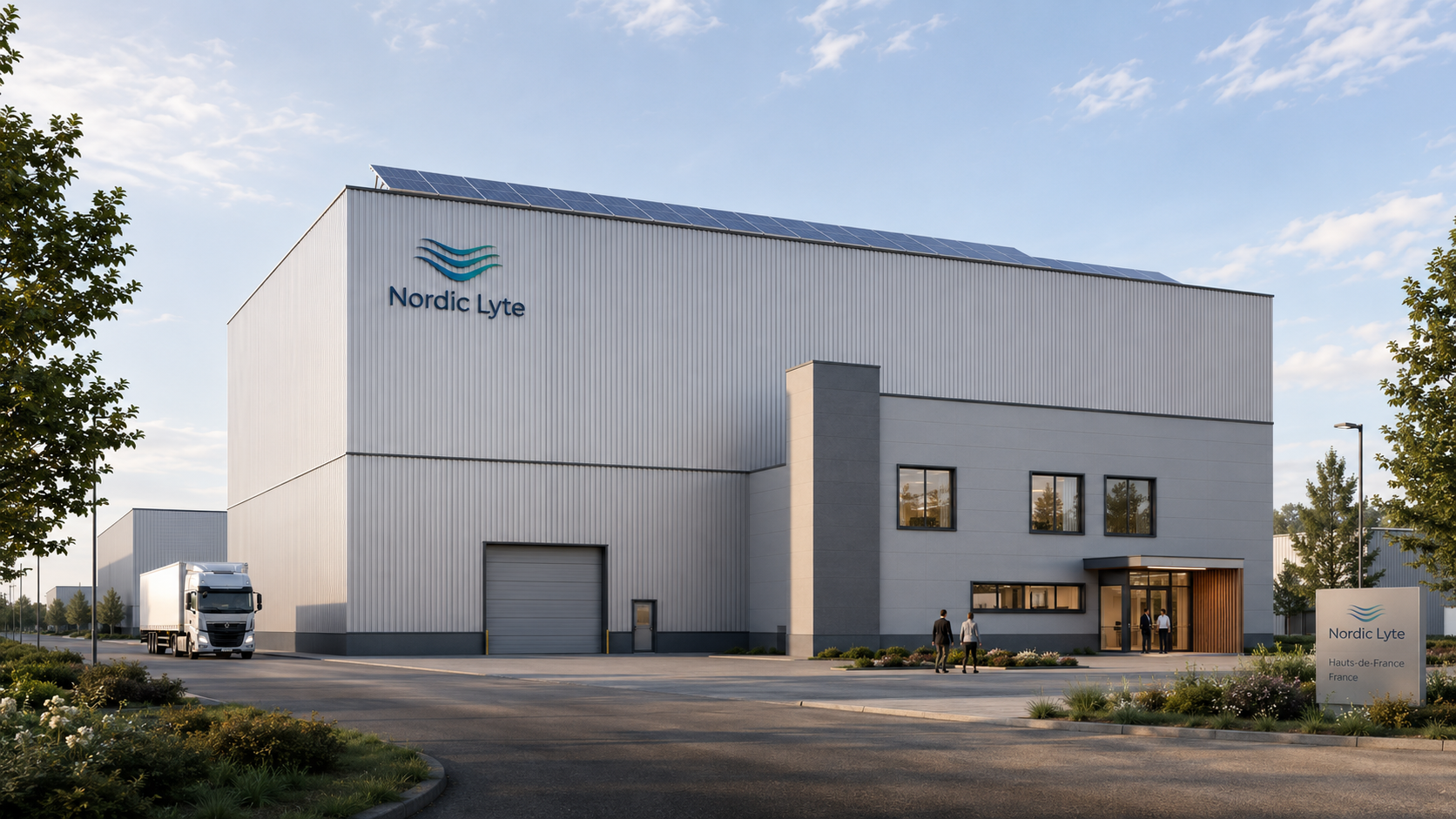 Exterior view of the Nordic Lyte factory