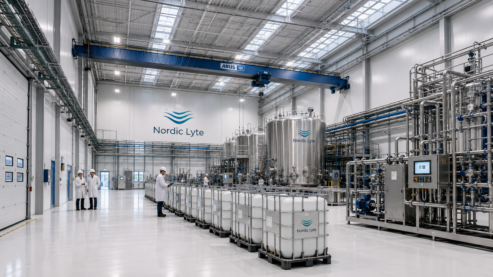 Interior of the Nordic Lyte production hall